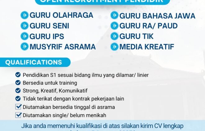 Open Recruitment Pendidik 2025